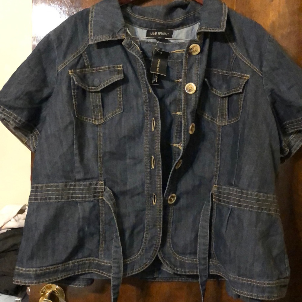 2piece blue jean set.